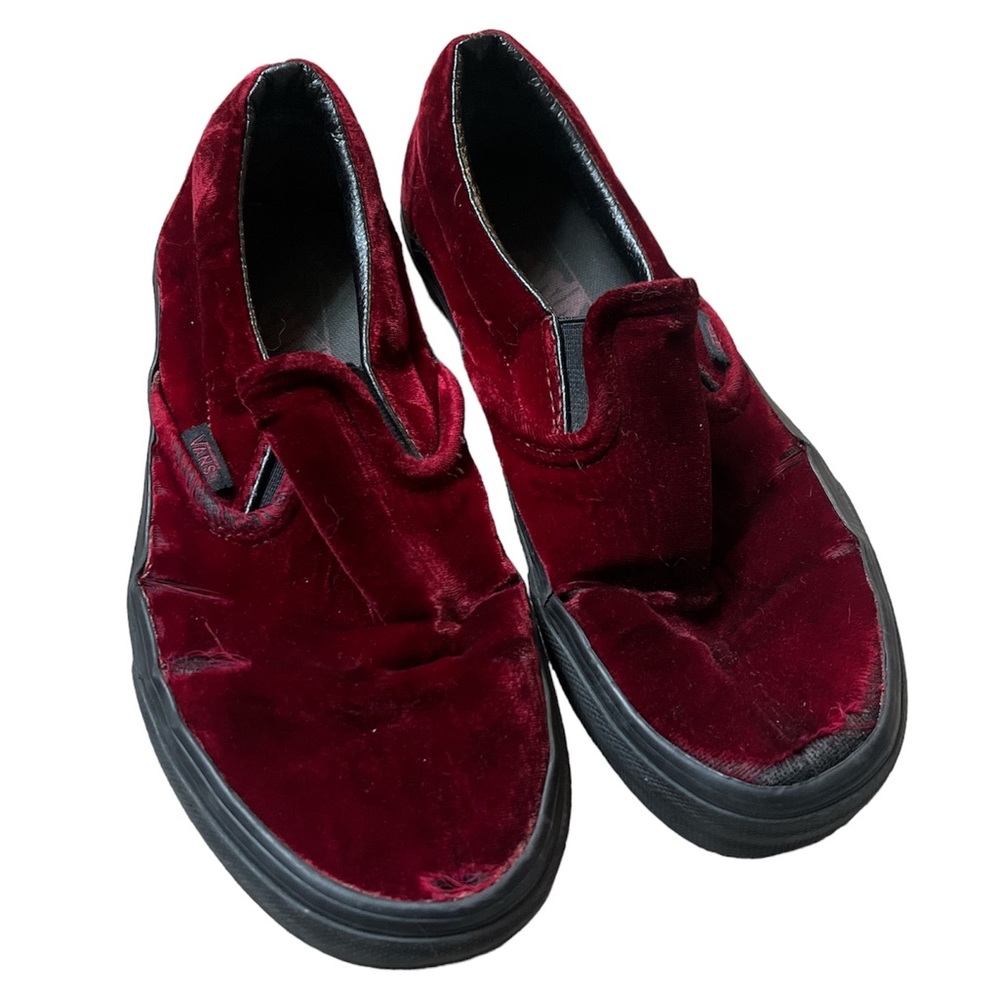 COPY - Red Velvet Slip On Vans